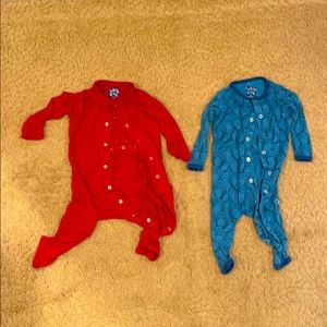 Kickee Pants sleeper onesies